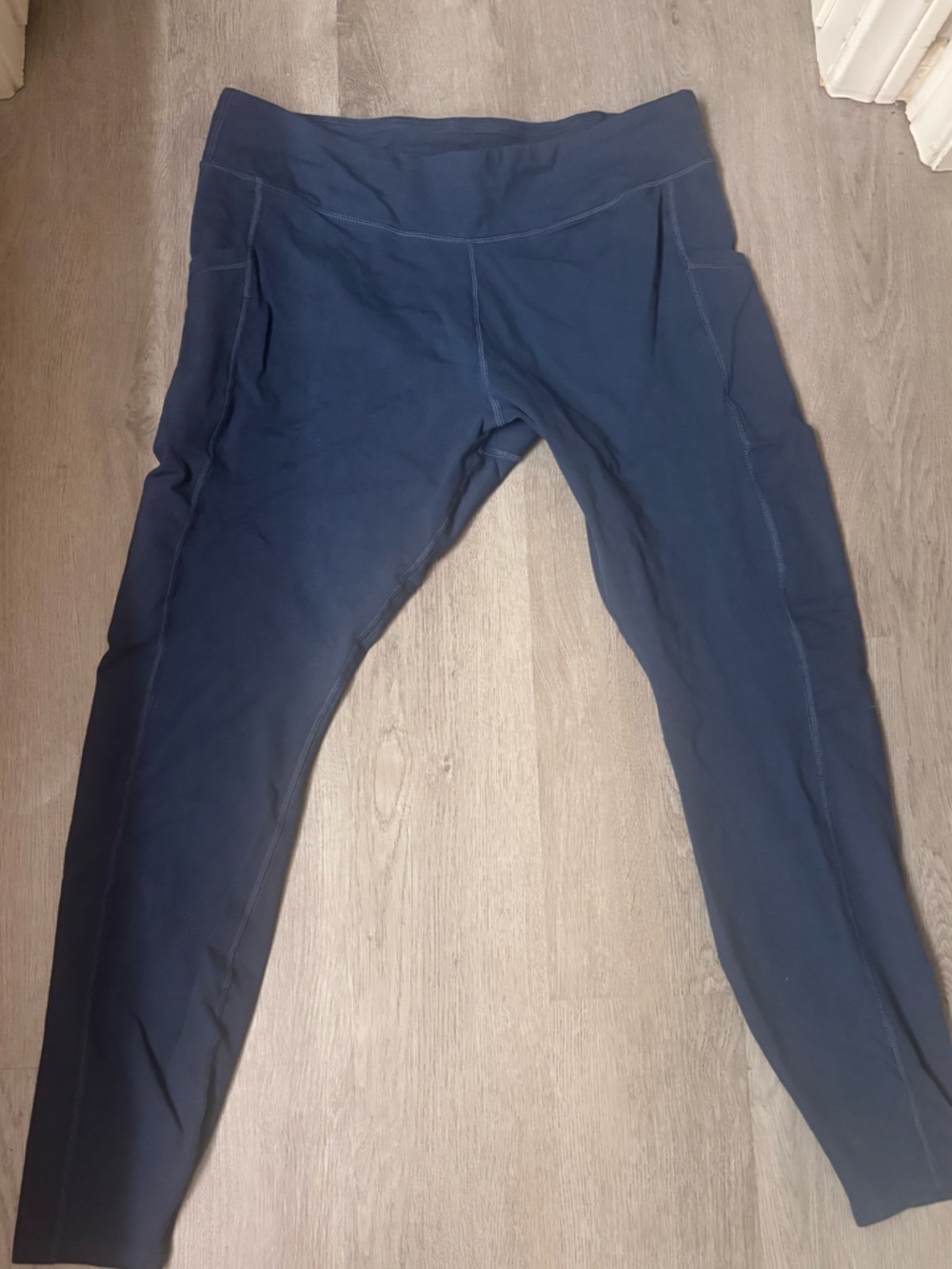 Pact Navy Blue Leggings with Side Pockets